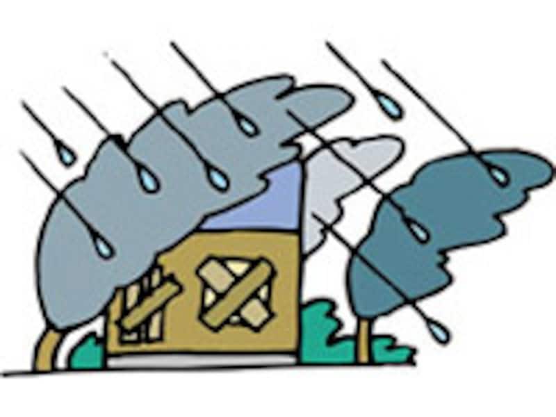 引越し、台風