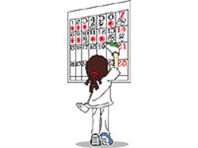 引越し、カレンダー