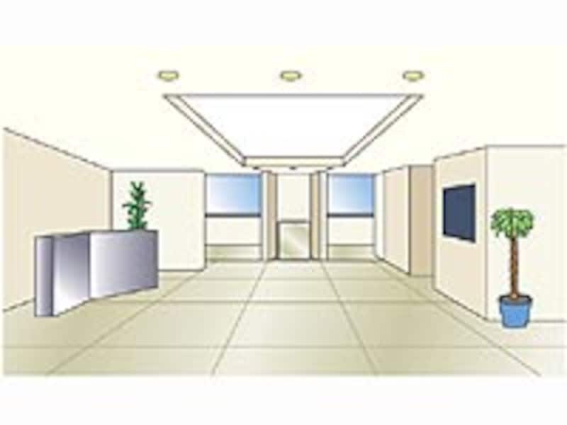 引越し、エントランス