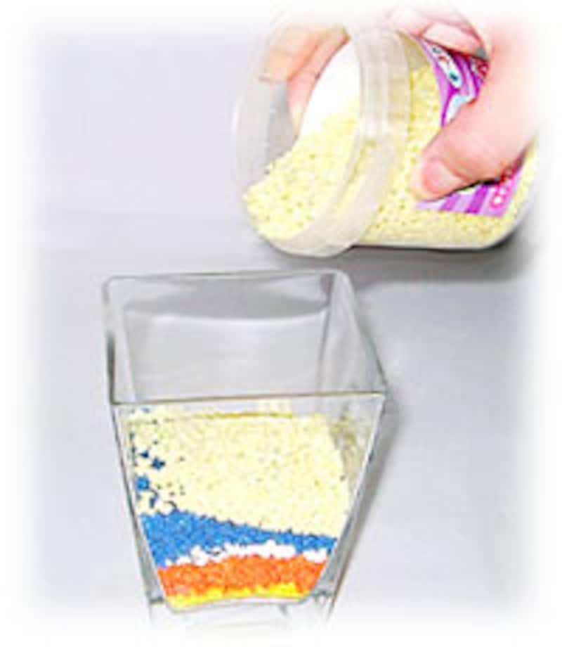 カラーサンドを敷きましょう！