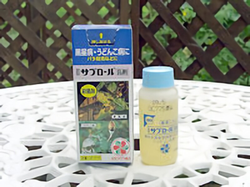 黒星病の予防と治療に薬効がある、サプロール乳剤
