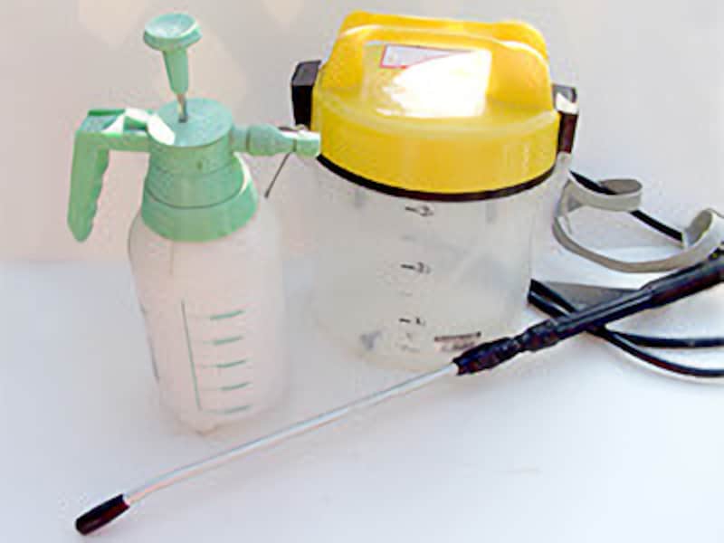 薬剤散布には噴霧器が便利だが……