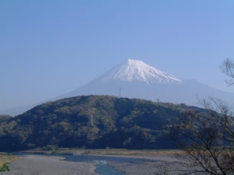 富士川楽座から眺める富士山