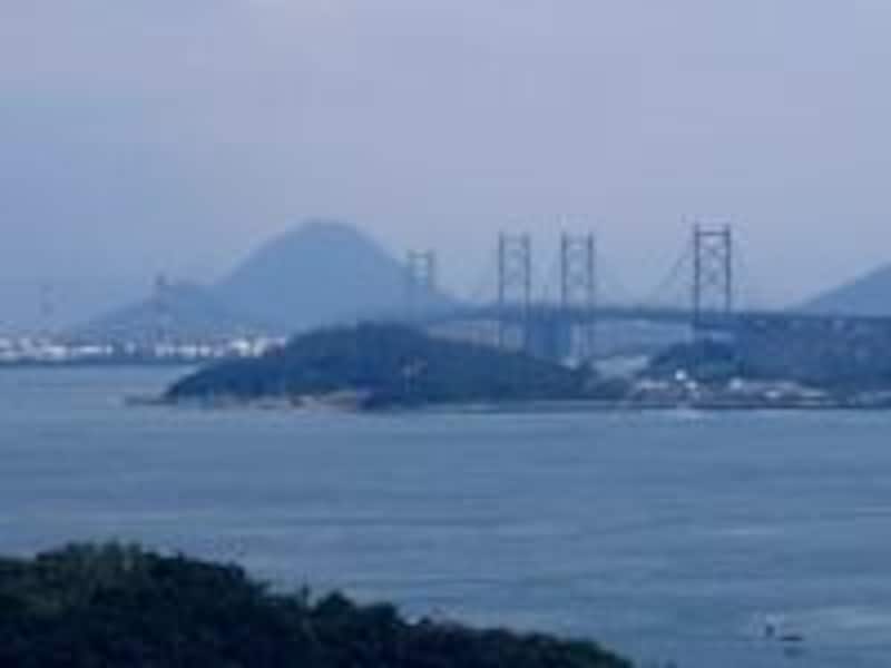 《倉敷》鷲羽山から眺める瀬戸大橋