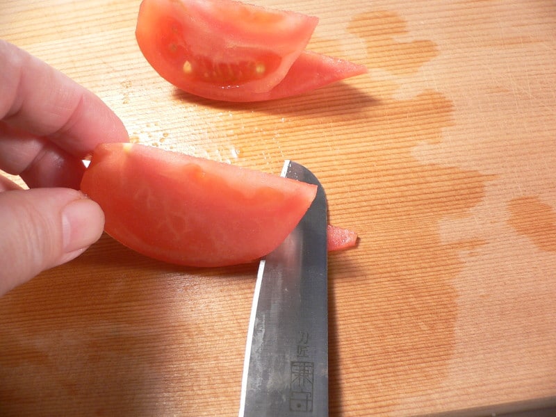 花切りトマトの画像・切り方・方法