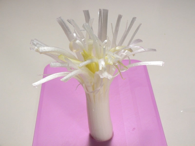 長ねぎの切り方・画像・方法・飾り切り