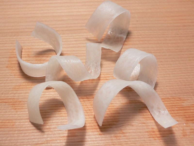 よりうどの切り方・画像・方法・飾り切り