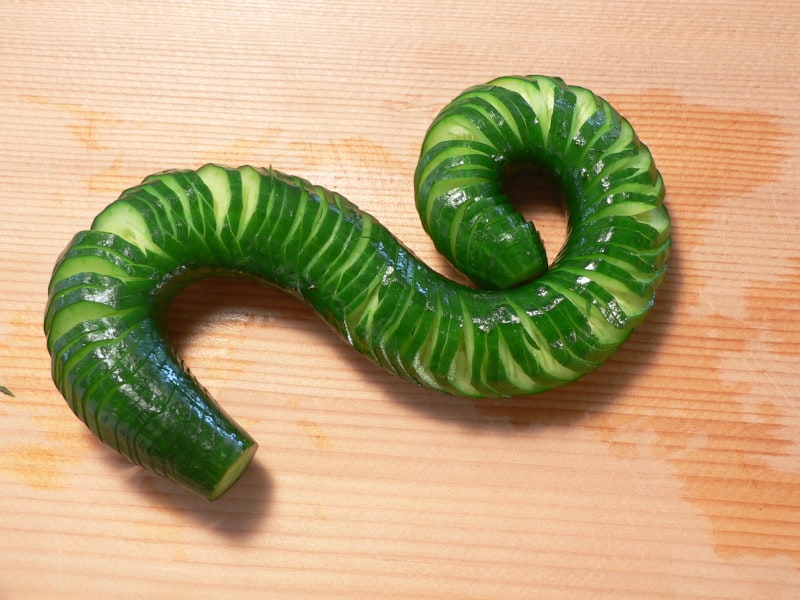 蛇腹きゅうりの