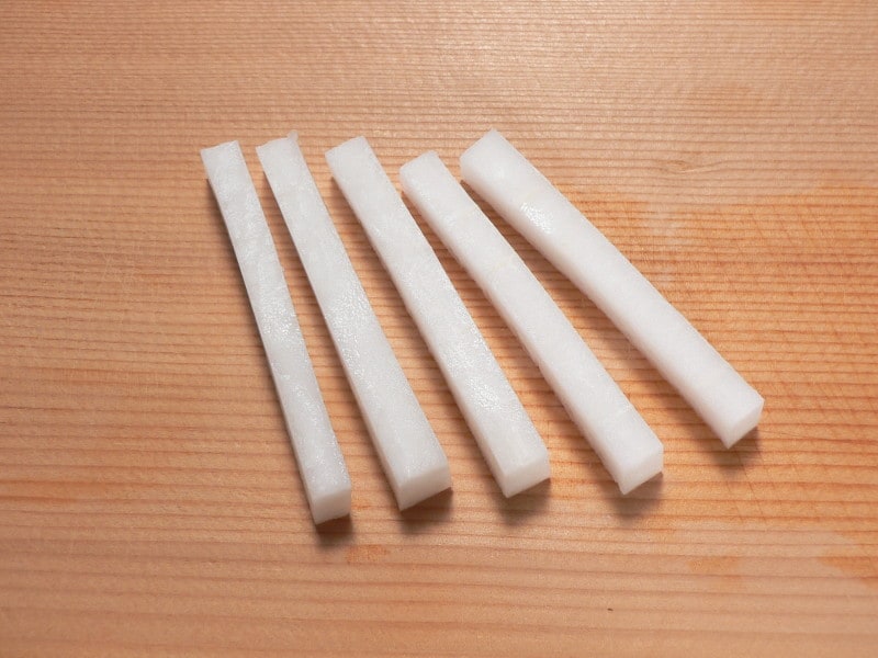 拍子木切りの切り方・画像・方法