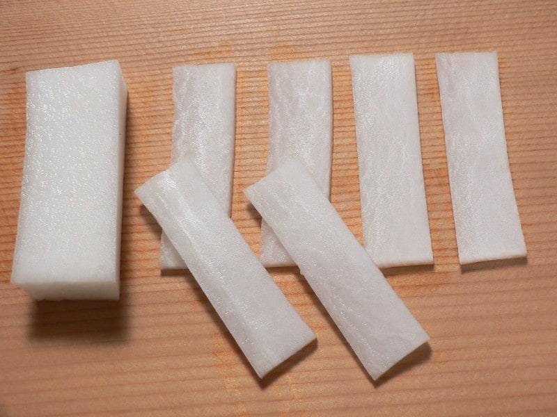 短冊切りの切り方・画像・方法