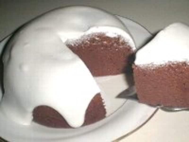 お釜でシフォンケーキ