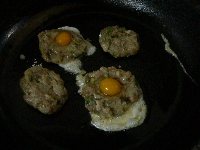 韮入りひき肉だんご