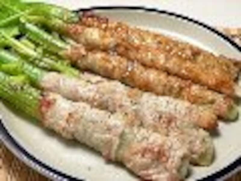 肉巻きセロリのバーベキュー