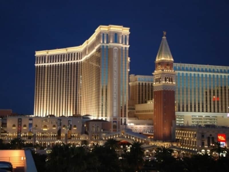 ベニスがテーマのベネチアンは、内装外観ともに豪華