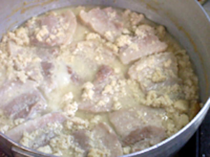 りんご豚の豆乳煮