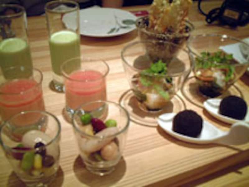 夕食に出されるアミューズ