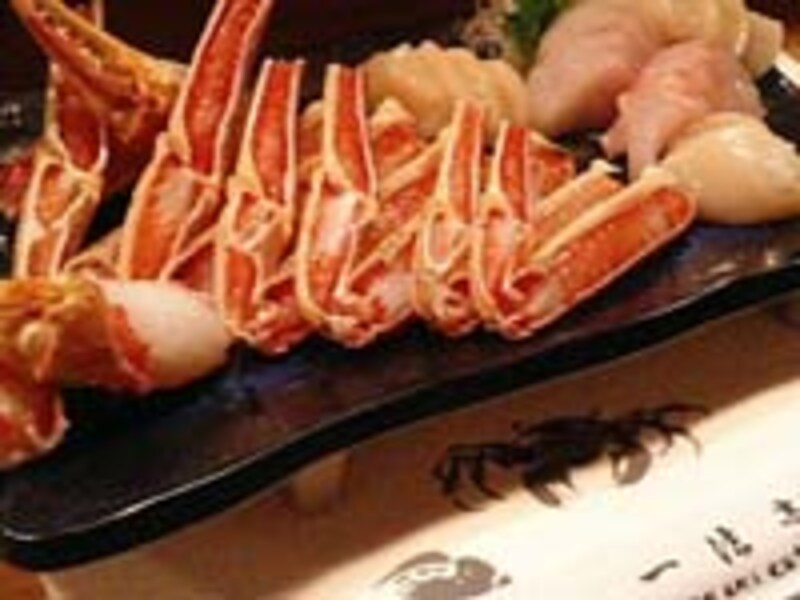 一法亭のかに刺し