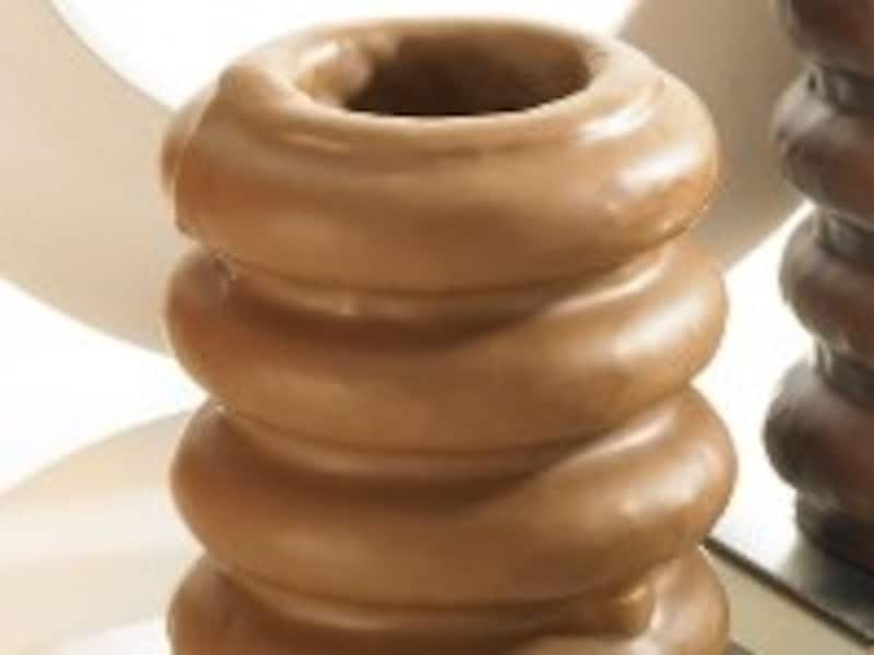 チョコレートでコーティングしたバウムクーヘン