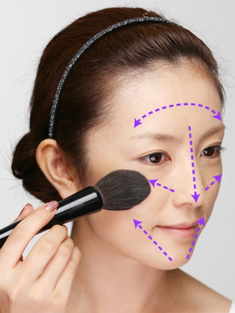 ふわっと軽くのせてください