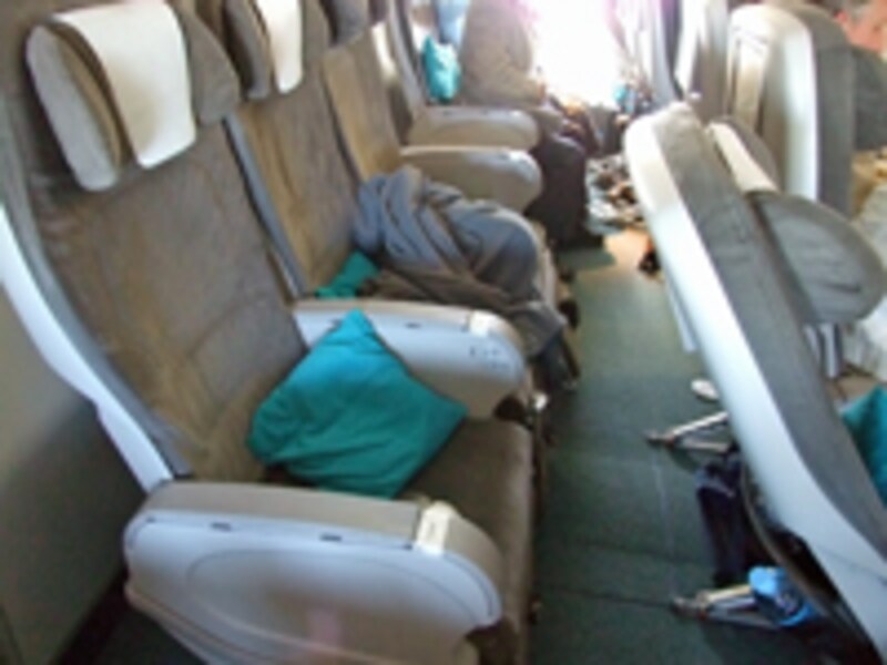 プレミアムエコノミーの座席