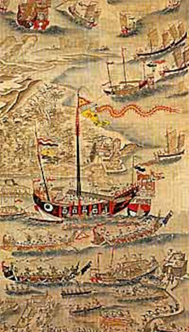 沖縄県立博物館所蔵の進貢船の図