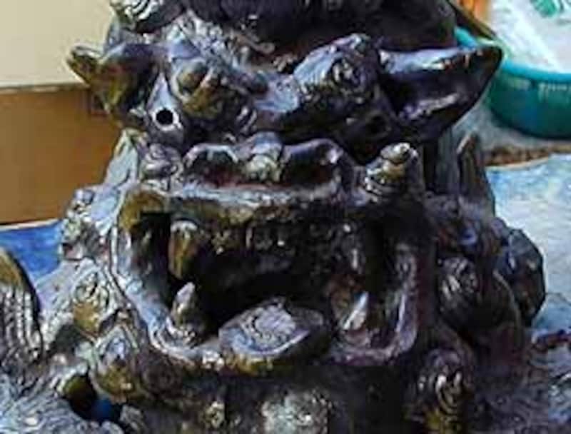 諸見里剛さんの力強いシーサー