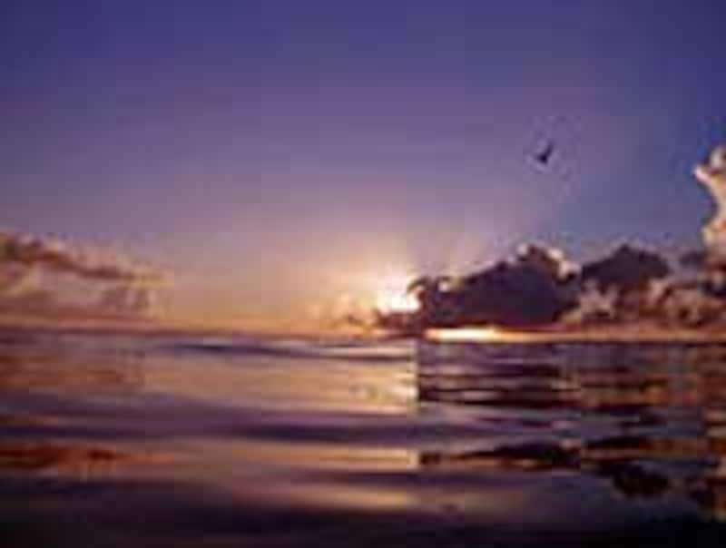 ナガンヌ島の夕暮れ