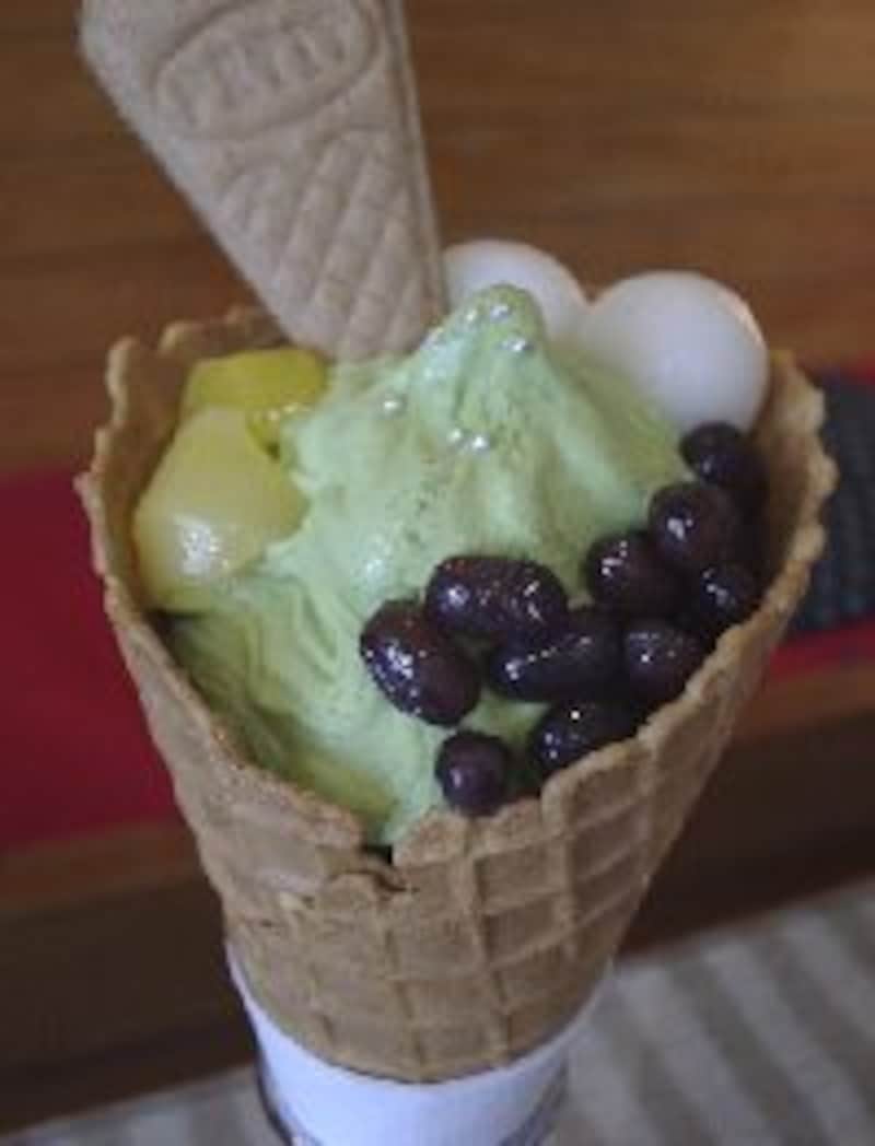 抹茶パフェソフト