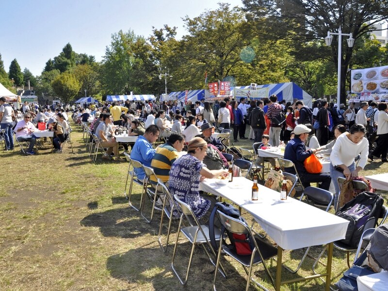 山下公園でインドのグルメや文化、音楽が楽しめる「ディワリ・イン・ヨコハマ」の様子（画像提供：ディワリ・イン・ヨコハマ2017実行委員会）