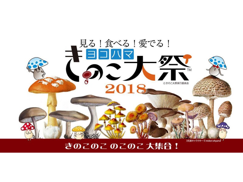 「ヨコハマきのこ大祭2018」メインビジュアル（画像提供：ヨコハマきのこ大祭実行委員会）