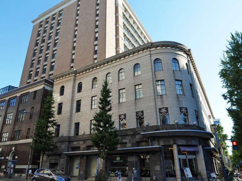 情報文化センター2階にあるフレンチカフェ「カフェ ドゥ ラ プレス」（2017年9月18日撮影）