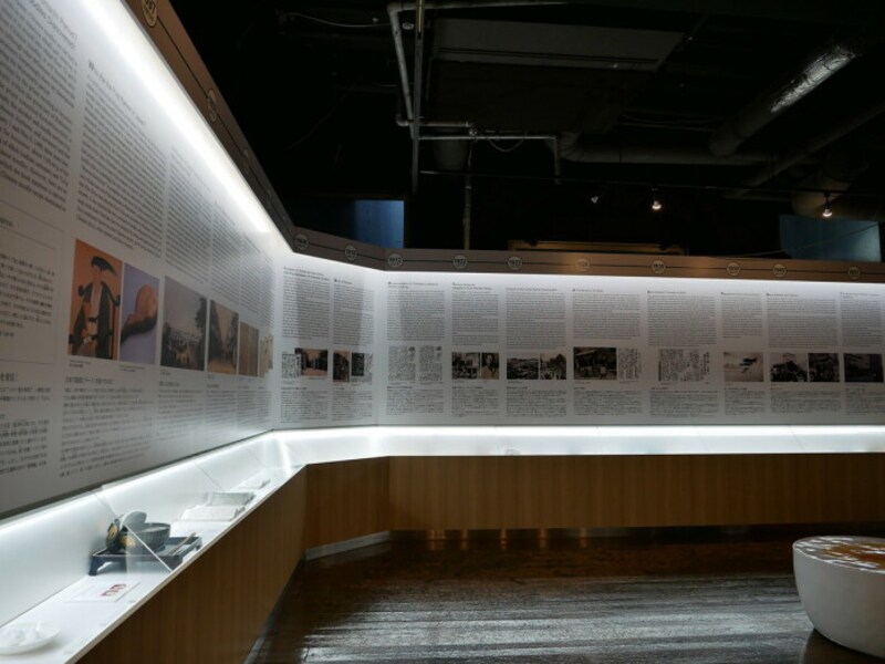 ラーメンの歴史展示（1階）（2022年6月15日撮影）