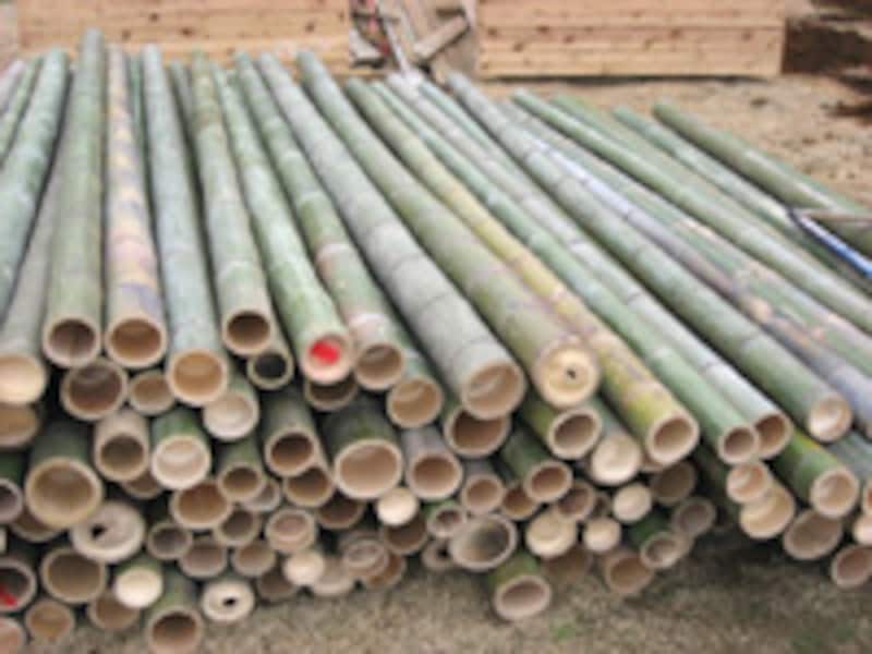 ヒルサイドエリアで使われる竹