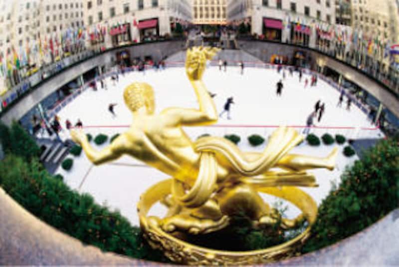 ロックフェラーセンターのスケートリンク