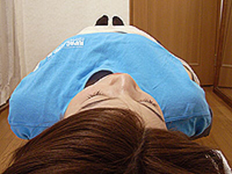 寝た状態のビフォア写真