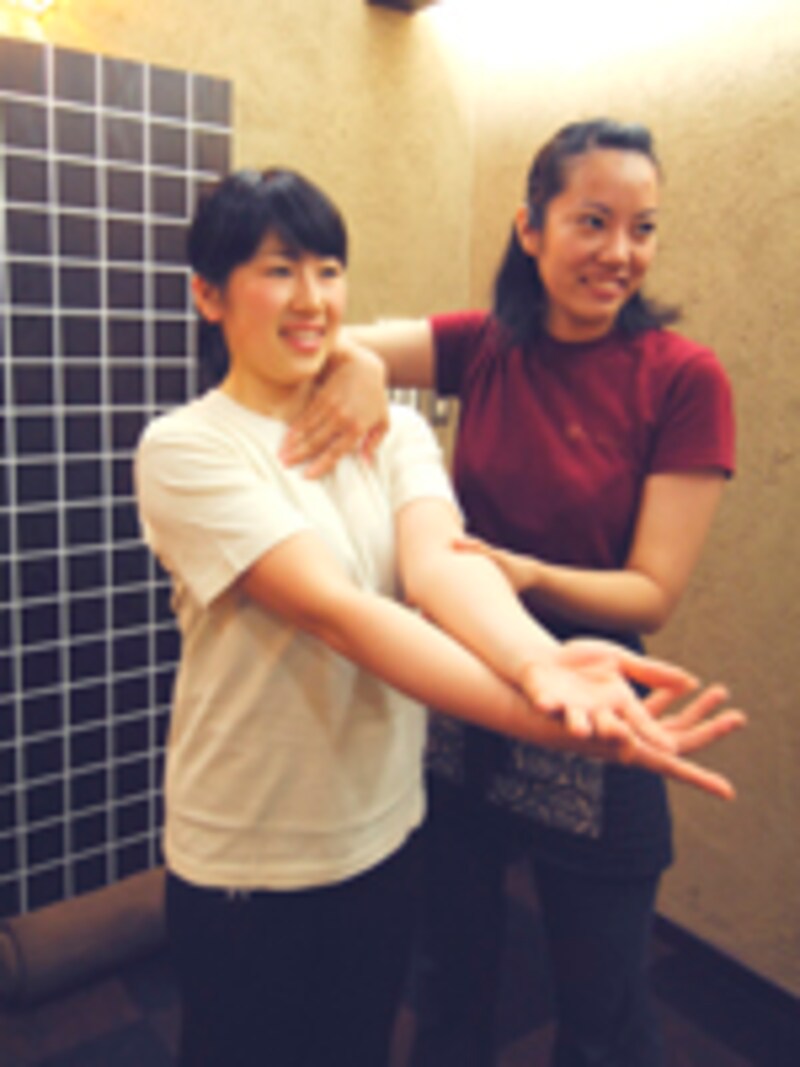 自宅ケアを教わります