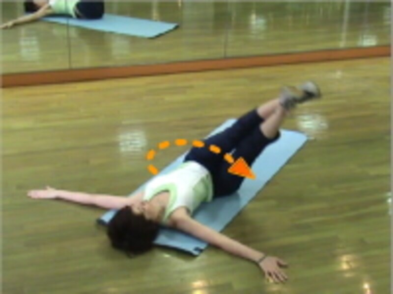 レッグツイスト手順2