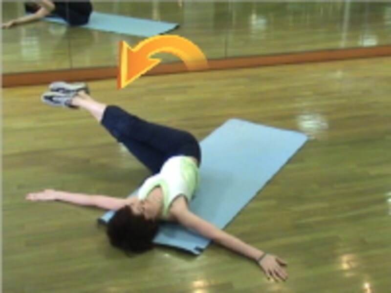 レッグツイスト手順4