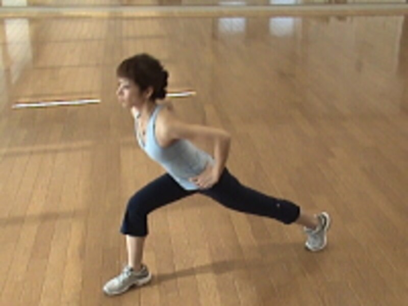 インクラインランジエクササイズ手順2