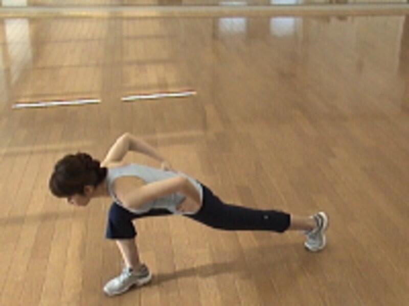 インクラインランジエクササイズ手順3