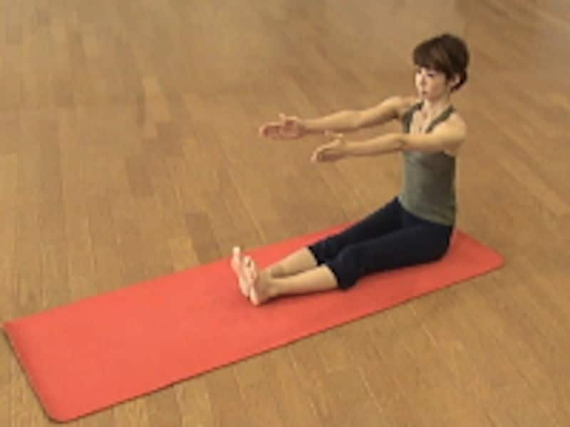 お尻歩きエクササイズ１