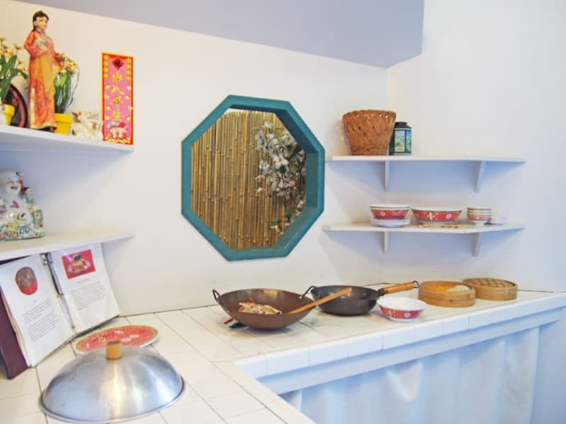 中華鍋を振っておままごとができる中国部屋