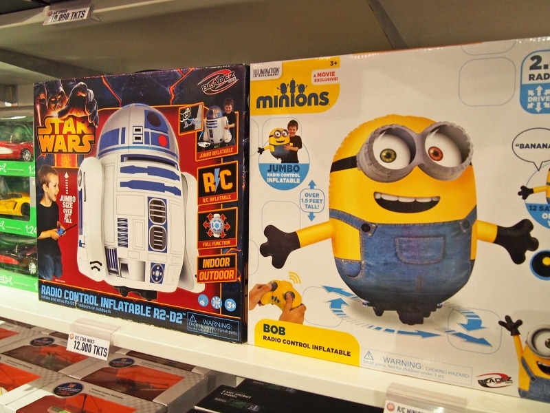 景品には流行りのキャラクターものも