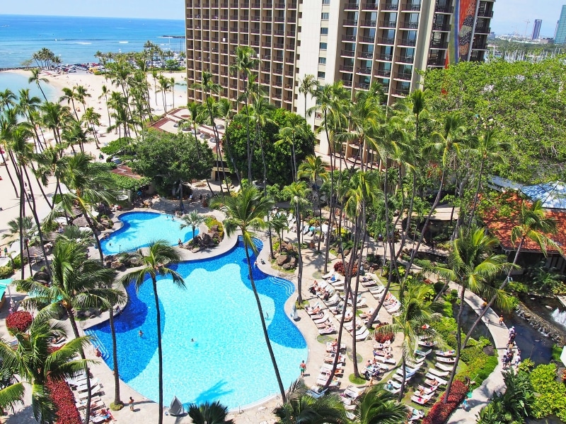 一番リーズナブルなリゾートビューからの眺