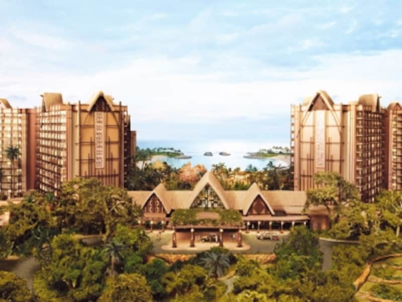 テーマパークを併設しないディズニー直営のリゾートホテル。コオリナの美しいラグーンを臨む （C）Disney