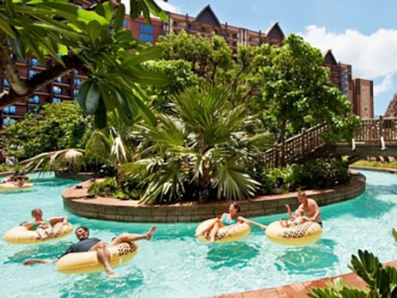 流れるプール、ワイコロヘ・ストリームは全長270メートル （C）Disney