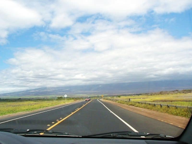 道幅が広く、空いているネイバーは、レンタカーデビューに最適