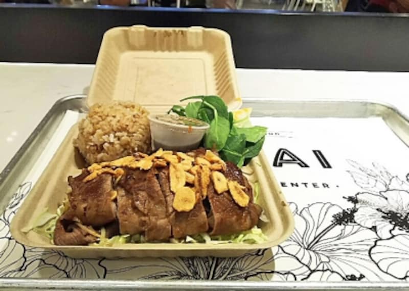 ラナイ@アラモアナセンター 「鉄板焼きファーマー」のステーキロール