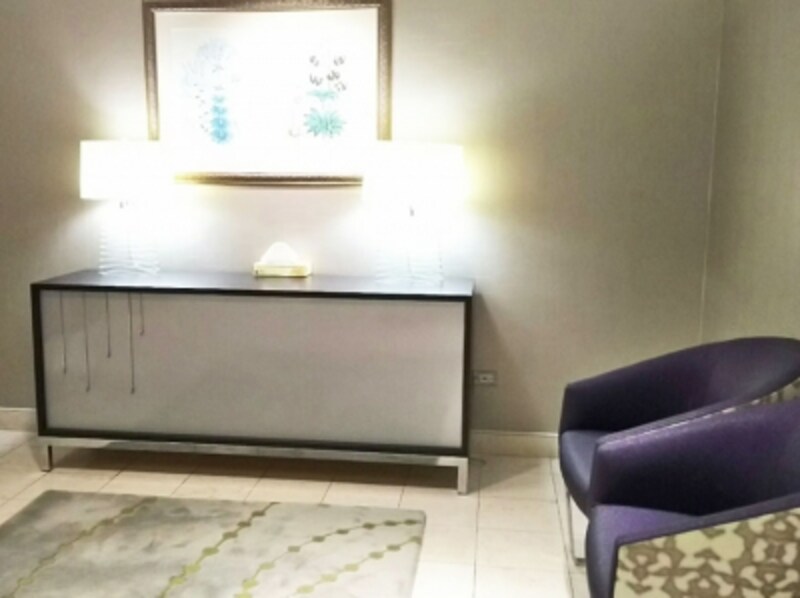 ニーマン・マーカスのラウンジのようなレストルーム