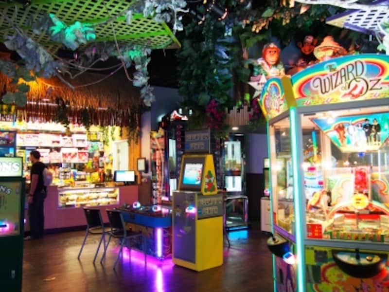 ジャングル・ファンでは、ゲームで貯めた得点を好きな景品と交換できる